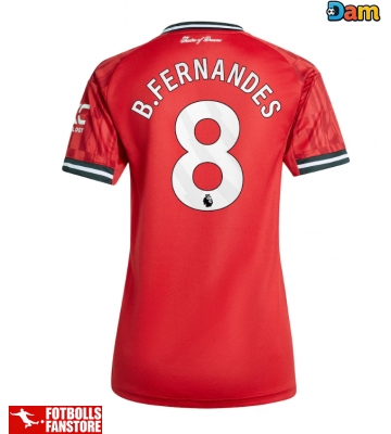 Manchester United Bruno Fernandes #8 Hemmatröja Dam 2025-26 Kortärmad